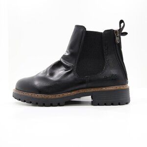 Blowfish Malibu Redsen Black Vegan Leather Flat Chelsea Boots - 8.5 NWOB